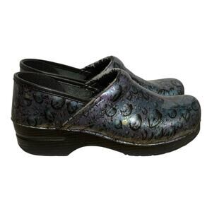 Dansko Professional Clogs Women's 10.5 Raindrop Galaxy Embossed Leather